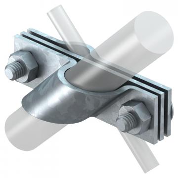 Connection clamp for earth rod, universal FT