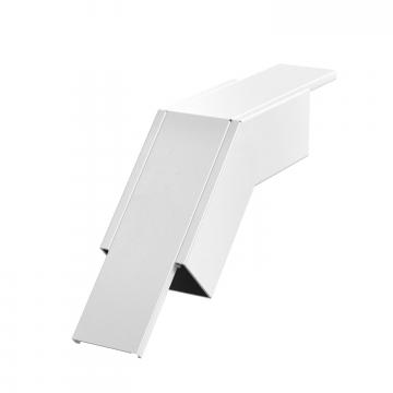 Vertical bend, falling, duct height 80 mm, pure white