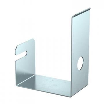 Pressure clip for wall mounting, duct height 120 mm