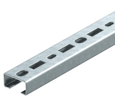 CML3518 profile rail, slot 17 mm, FS, perforated 150 | 35 | 18 | 1.25 | Steel | Strip galvanized