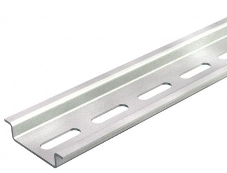 Carril DIN, perforado GTPL 2000 | perforado | Acero | Galvanizado, pasivado transparente