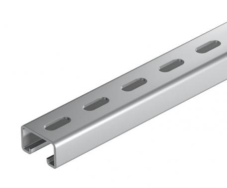 MS5030P0 mounting rail, slot 22 mm, A4, perforated