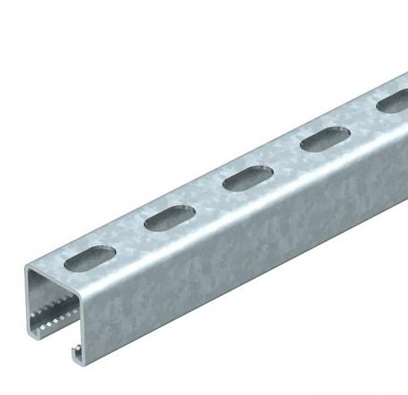 MS4141 mounting rail, slot 22 mm, FT, perforated 200 | 41 | 41 | 2.5 | Hot-dip galvanised
