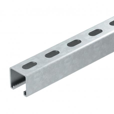 MS4141 mounting rail, slot 22 mm, FT, perforated  1000 | 41 | 41 | 2.5 | Hot-dip galvanised