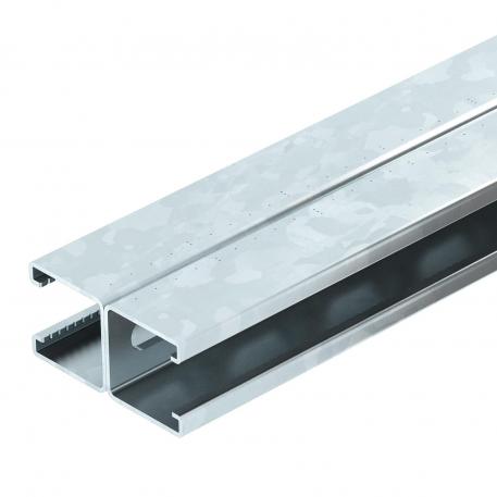 Mounting rail MS4182, slot 22 mm, double, FT, perforated