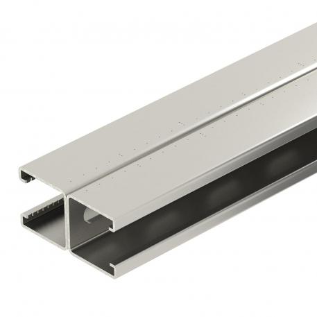 Mounting rail MS4182, slot 22 mm, double, A2, perforated