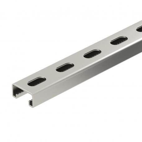 MS4121 mounting rail, slot 22 mm, A2, perforated 6000 | 41 | 21 | 2 | Bright, treated