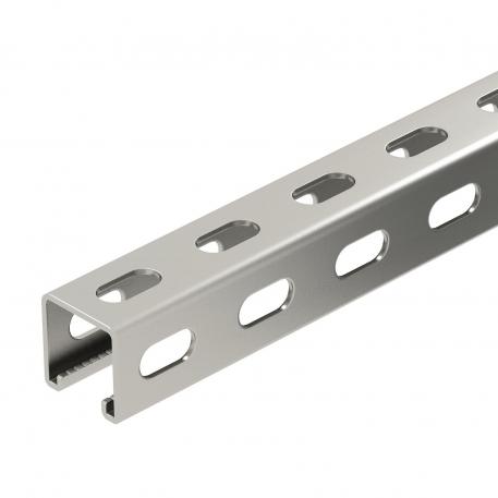MS4141 mounting rail, slot 22 mm, A2, side perforation 1000 | 41 | 41 | 2 | Bright, treated