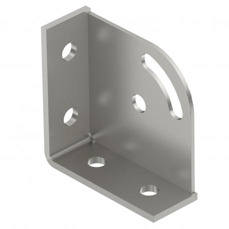 Mounting bracket, 90° with 6 holes A2 Stainless steel | Bright, treated