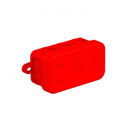 Junction box A 6 69x32x30 | 10 | IP55 | 6 entries for cable diameter 5‒14 mm 4 entries for cable diameter 5‒9 mm | Red