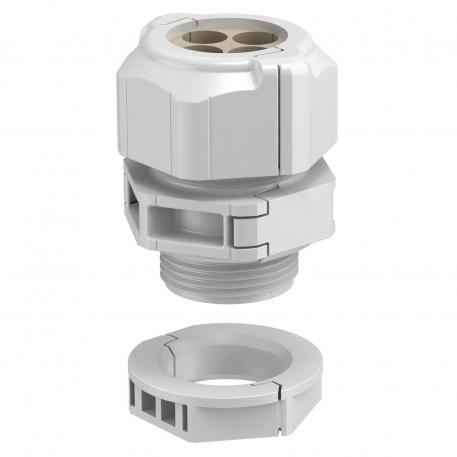 Separable cable gland, sealing insert, multiple, light grey 4 |  | M25 x 1,5 | yes | Light grey