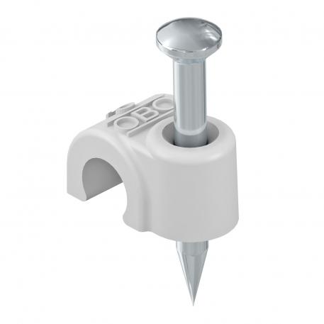 ISO nail clip 2005, white 25 | 5 | 2,0x28 | Pure white; RAL 9010