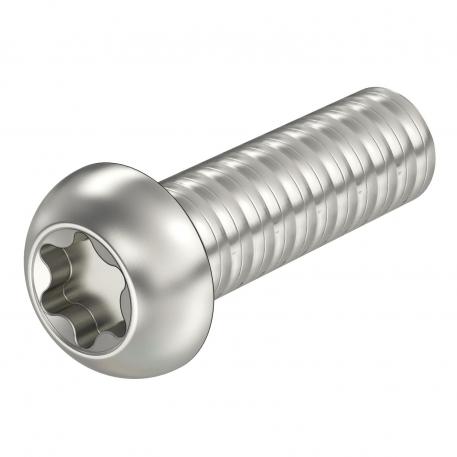 Flat-head screw with internal Torx, stainless steel