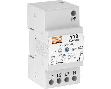 Descargador de sobretensiones V10 Compact 385 V 3+N/PE | 385 | IP20