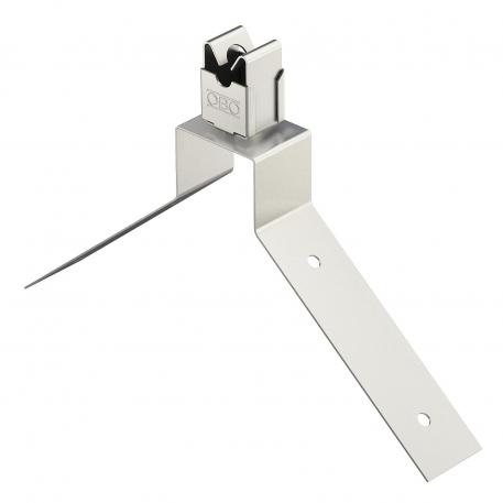 Roof conductor holder for ridge tiles, metal roofs, Rd 8