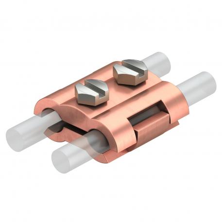 Parallel connector Rd 6−10 mm, M6 x 20 Rd 6-10