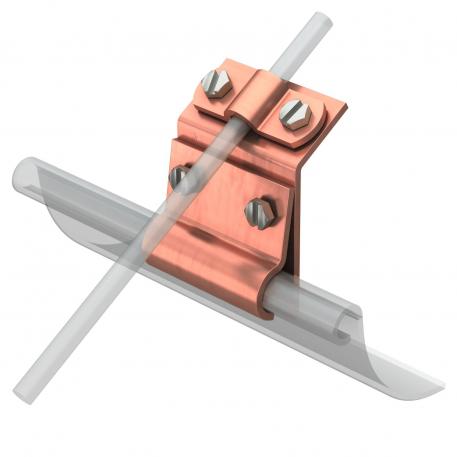 Gutter clamp for bead thickness 15−22 mm Cu Rd 8-10 | 22 | 15