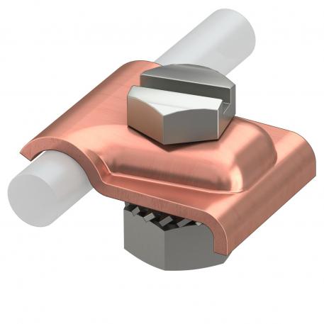 Universal clamping block Rd 8−10 mm Cu Rd 8-10