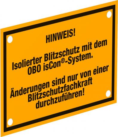 Placa de advertencia isCon® 150 | 100