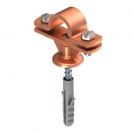 Rod holder, 16 mm, with screw and anchor