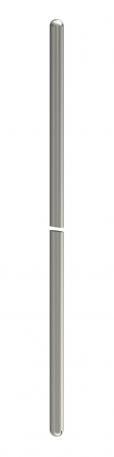 Air-termination/earth entry rod, rounded-off on both ends VA