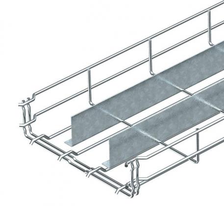 Mesh cable tray GR-Magic® 55 with 2 barrier strip