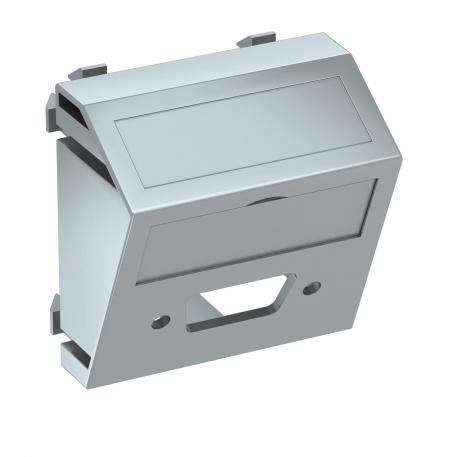 Soporte multimedia para conector VGA/D-Sub9, 1 módulo, salida transversal Aluminio lacado