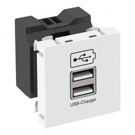 USB charging device Pure white; RAL 9010