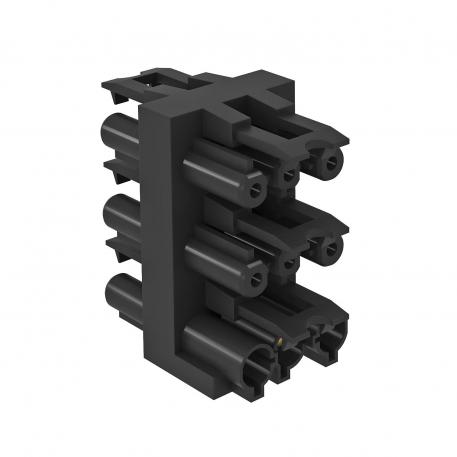 Distributor block 3-pin, 1 input / 5 outputs