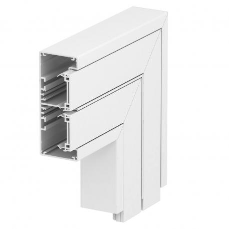 Flat angle, for device installation trunking Rapid 45-2 type GA-53130 130 | 53 | Pure white; RAL 9010