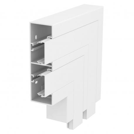 Flat angle, for device installation trunking Rapid 45-2 type GK-53165 165 | 53 | Pure white; RAL 9010