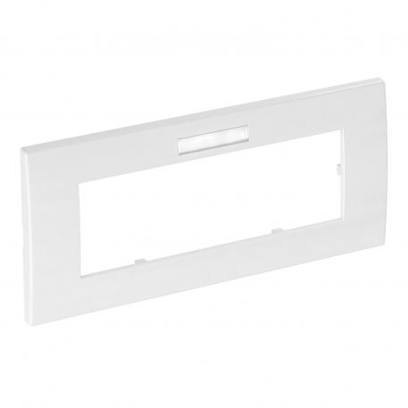 Cover frame AR45-BF3, for accessory mounting box 71GD9-2, triple, with labelling panel for horizontal device installation