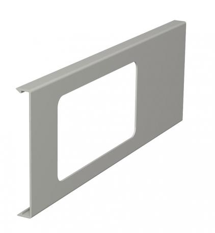 Tapa para caja portamecanismos doble para canales WDK, altura de canal 110 mm 300 | gris piedra; RAL 7030