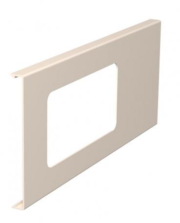 Tapa para caja portamecanismos doble para canales WDK, altura de canal 130 mm 300 | blanco; RAL 9001