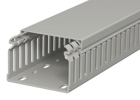 Wiring trunking, type LKV 50075 2000 | 75 | 50 | Base perforation | Stone grey; RAL 7030