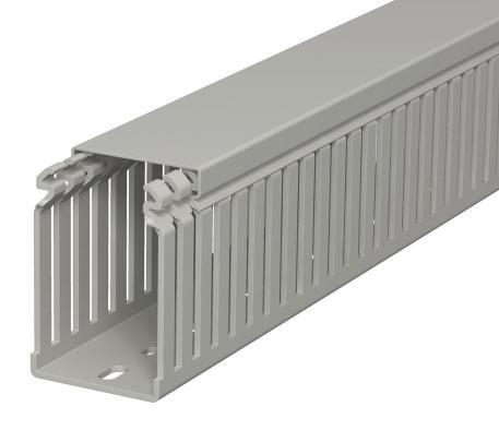 Wiring trunking, type LKV 75050 2000 | 50 | 75 | Base perforation | Stone grey; RAL 7030