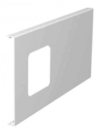 Tapa para caja portamecanismos simple para canales WDK, altura de canal 150 mm 300 | blanco puro; RAL 9010