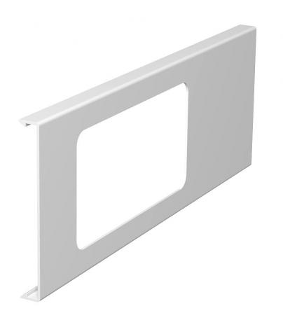 Tapa para caja portamecanismos doble para canales WDK, altura de canal 110 mm 300 | blanco puro; RAL 9010