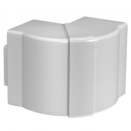 External corner hood, for Rapid 80 device installation trunking, type 70110 Light grey; RAL 7035