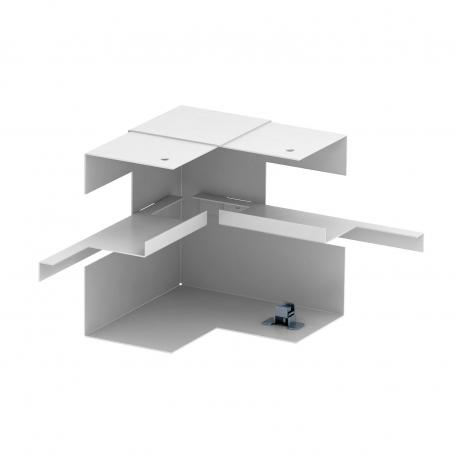 Internal corner, asymmetrical, for device installation trunking Rapid 80 type GS-A70130 Pure white; RAL 9010