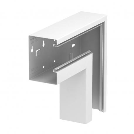 Flat angle, asymmetrical, falling, for device installation trunking Rapid 80 type GS-A90130 130 | 90 | Pure white; RAL 9010
