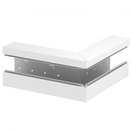 External corner, asymmetrical, for device installation trunking Rapid 80 type GS-A90170 Pure white; RAL 9010