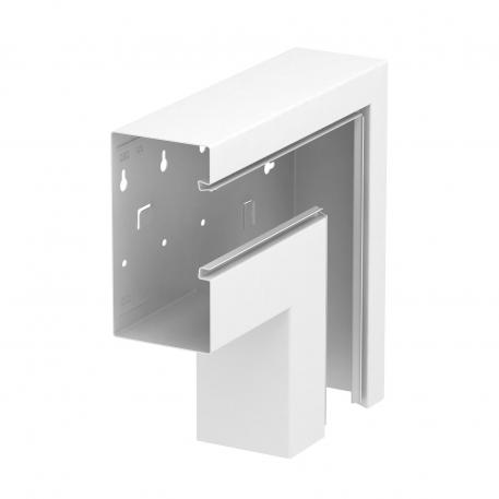 Flat angle, asymmetrical, falling, for device installation trunking Rapid 80 type GS-A90170 170 | 90 | Pure white; RAL 9010