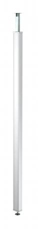 Service pole, sheet steel, with PVC cover 2505 | Telescope | Steel | Pure white; RAL 9010 | 