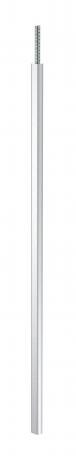 Service pole, type ISSRM45F 2300 | Stand | Aluminium | Pure white; RAL 9010 | 