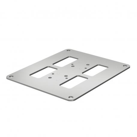 Placa base para ISS90110 170 | 200 | 3 | aluminio blanco; RAL 9006