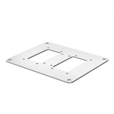 Floor plate for ISS140100R 200 | 160 | 3 | Pure white; RAL 9010