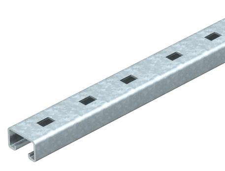 MS5030 mounting rail, slot 22 mm, FT, perforated