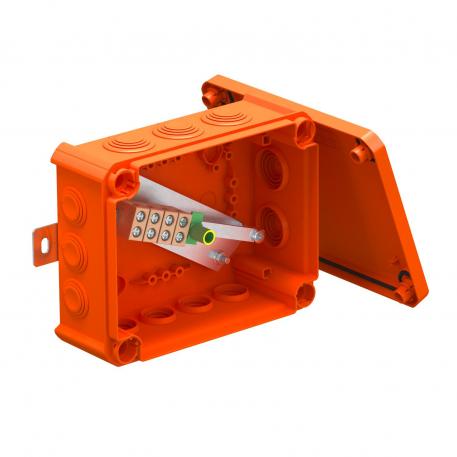 FireBox T160 con juntas insertables, bornes simples 176x135x67 | 12 | IP66 | 7 x M25 5 x M32 | naranja; RAL 2003
