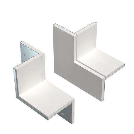 Wall connection set, double-sided, for corner mounting, duct height 80 mm, FS